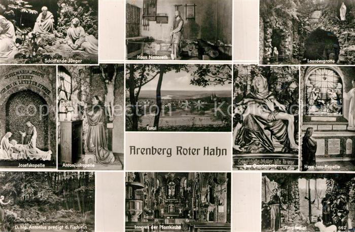 Arenberg Koblenz Roter Hahn Josefskpelle Haus Nazareth Lourdesgrotte