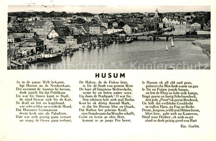 Husum Nordfriesland Panorama Gedicht