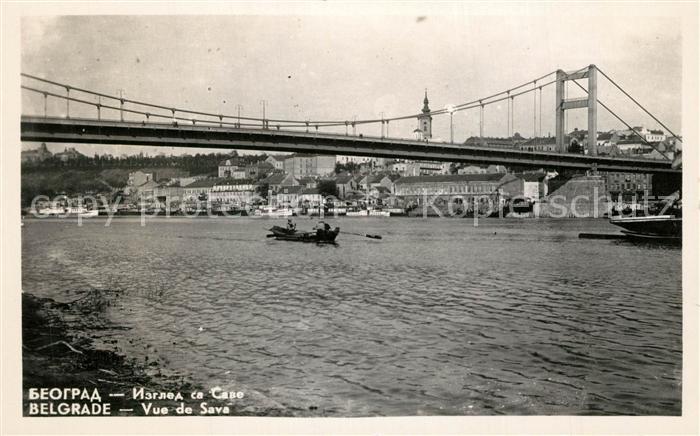 Beograd Belgrad Vue de Sava