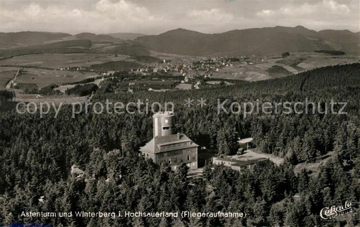 Winterberg Hochsauerland Astenturm Fliegeraufnahme