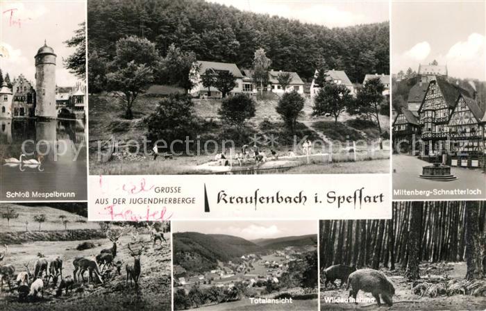 Krausenbach Schnatterloch Miltenberg Schloss Mespelbrunn Jugendherberge