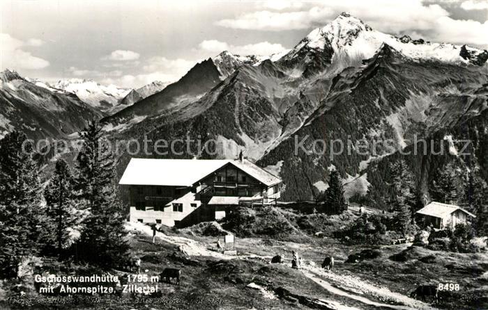Gschoesswandhuette Zillertal Panorama