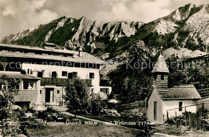 GARMISCH-PARTENKIRCHEN Bayern Forsthaus Graseck Wetterstein