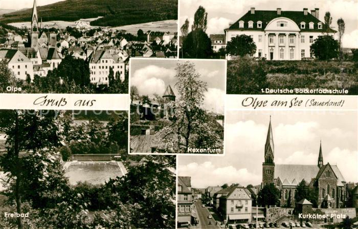 Olpe Biggesee Deutsche Baeckerfachschule Freibad Kurkoelner Platz