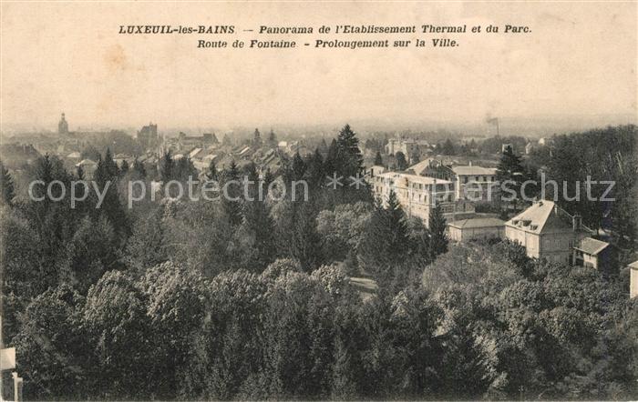 Luxeuil-les-Bains Panorama Etablissement Thermal Parc