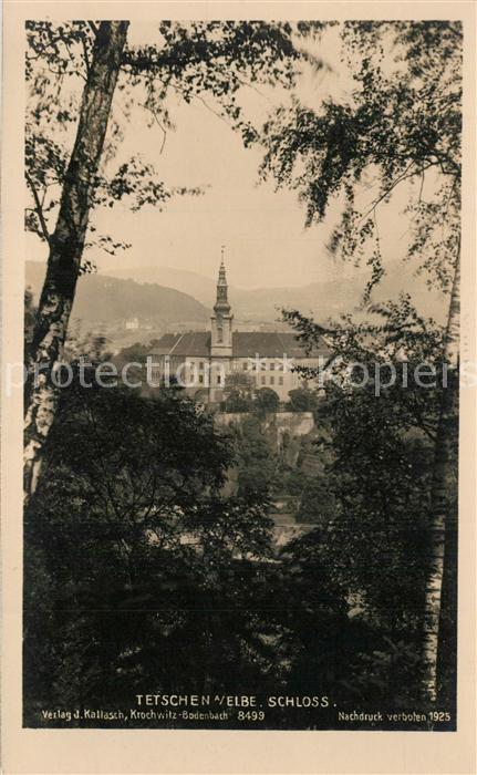 Tetschen-Bodenbach Boehmen Schloss