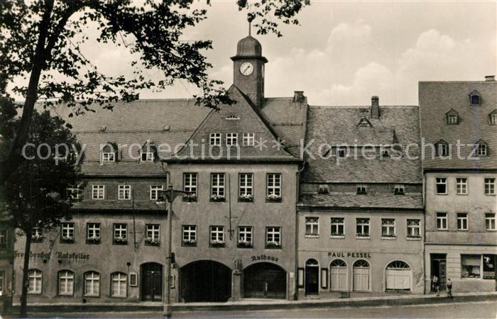 Wolkenstein Erzgebirge Marktplatz Rathaus