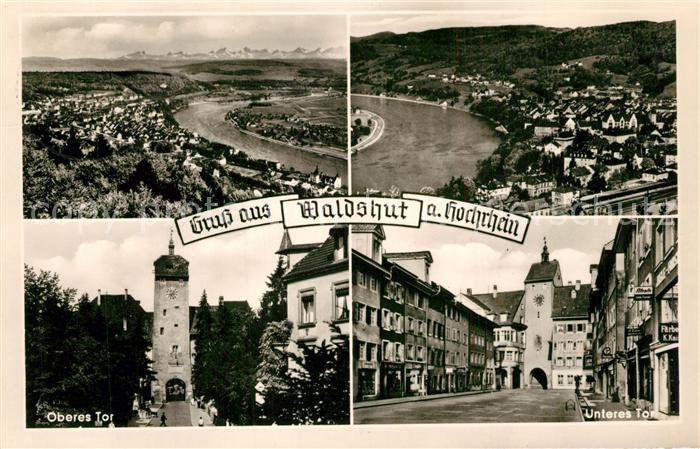 Waldshut-Tiengen Oberes Tor Unteres Tor Panorama
