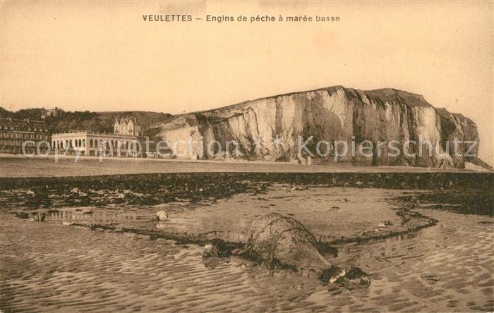 Veulettes-sur-Mer Engins de peche a maree basse