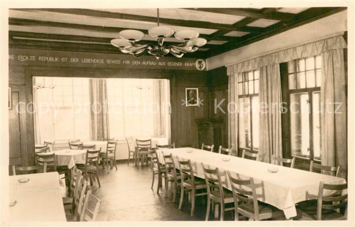 Oberhof Thueringen FDGB Ferienheim Maxim Gorki Speisesaal