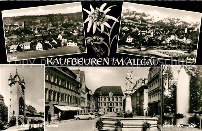 Kaufbeuren Panorama Fuenfknopfturm Rathaus Jordananlage