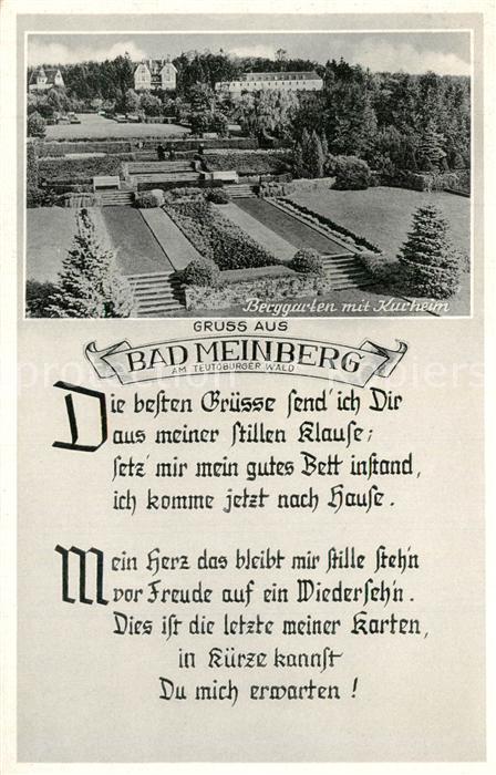 Bad Meinberg Berggarten Kurheim Gedicht