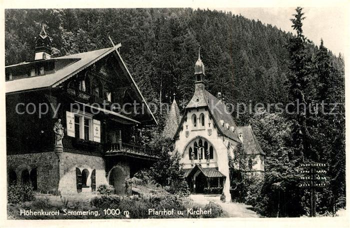 Semmering Niederoesterreich Pfarrhof Kircherl