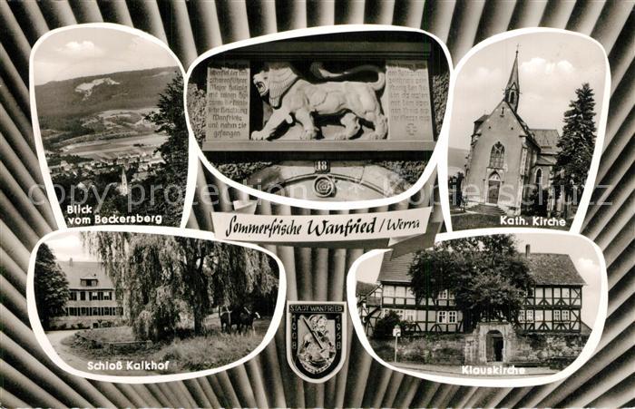 Wanfried Schloss Kalkhof Katholische Kirche Klauskirche