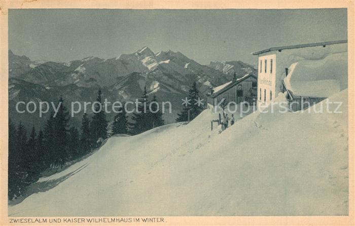 Bad Reichenhall Zwieselalm Kaiser Wilhelm Haus Wintr
