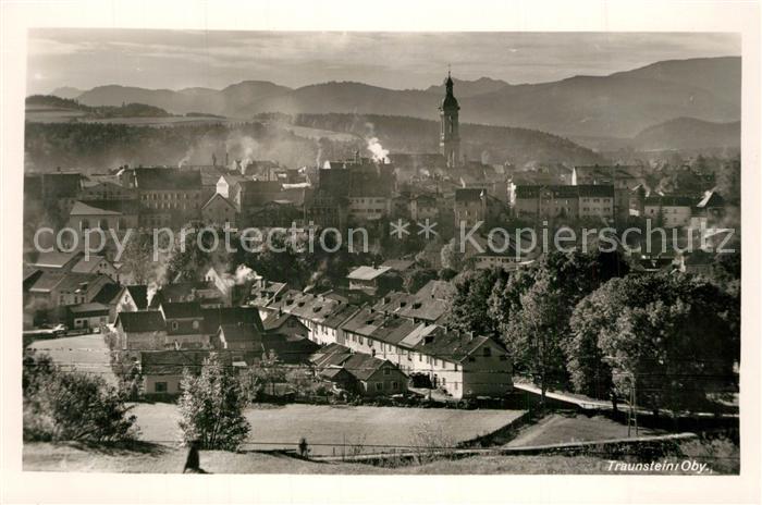 Traunstein Oberbayern Panorama Kirche