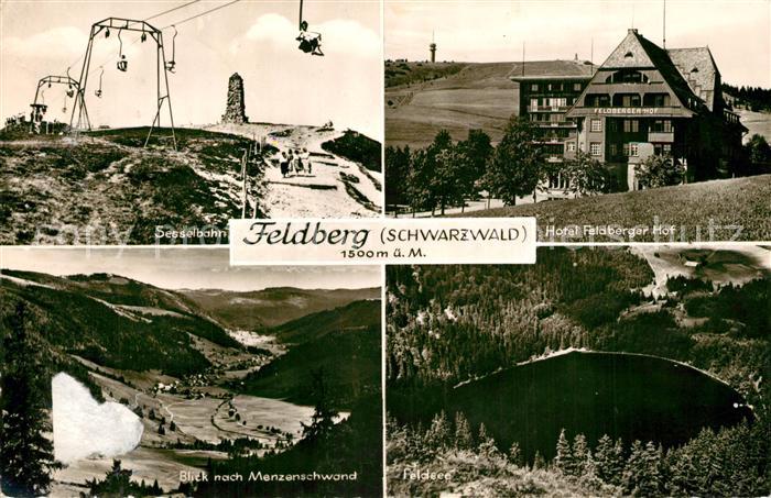 Feldberg Schwarzwald Sesselbahn Hotel Feldberger Hof Menzenschwand Feldsee