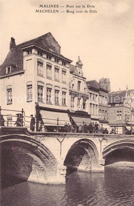 Malines Mechelen Flandre Pont sur la Dyle