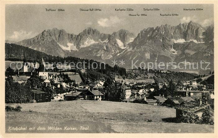 Kitzbuehel Tirol mit dem Wilden Kaiser