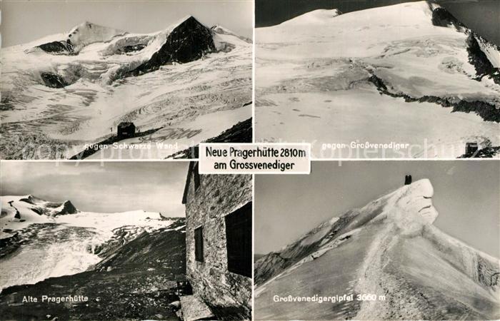 Grossvenediger Schwarze Wand Gipfel Alte Pragerhuette