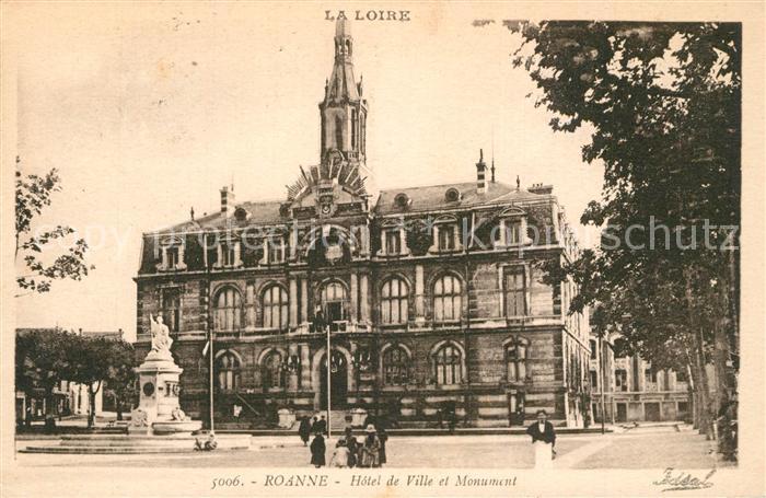 Roanne Loire Hotel de Ville et Monument
