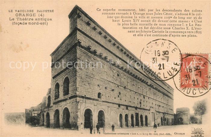 Orange Vaucluse Le Theatre antiqua