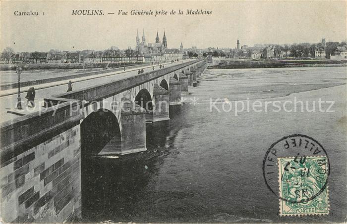 Moulins Allier Vue generale prise de la Madeleine