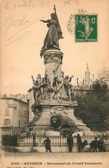 Avignon Vaucluse Monument du Comte Venaissin