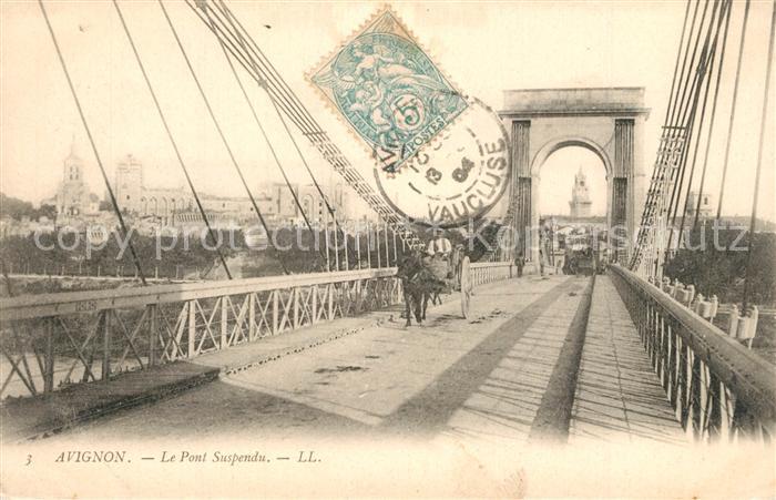Avignon Vaucluse Le Pont Suspendu