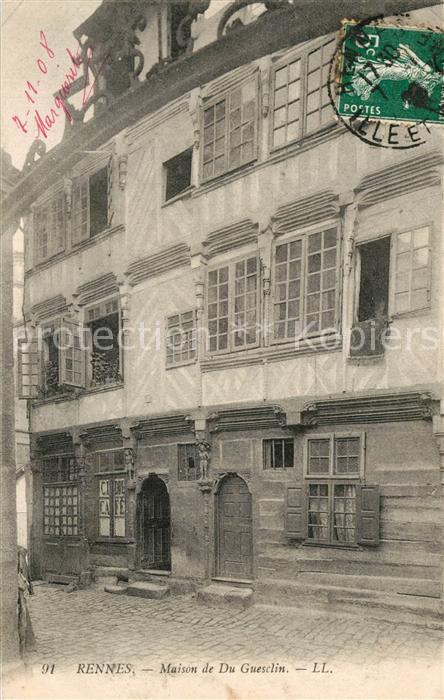 Rennes Ille-et-Vilaine Maison de Du Guesclin