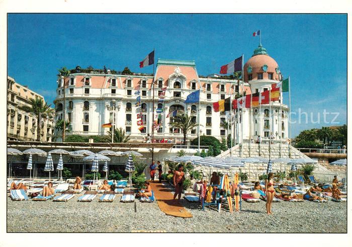 Nice Alpes Maritimes Hotel Negresco et la plage