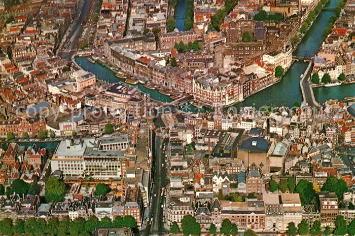 Amsterdam Niederlande Centrum gebouwd om de Munttoren Fliegeraufnahme