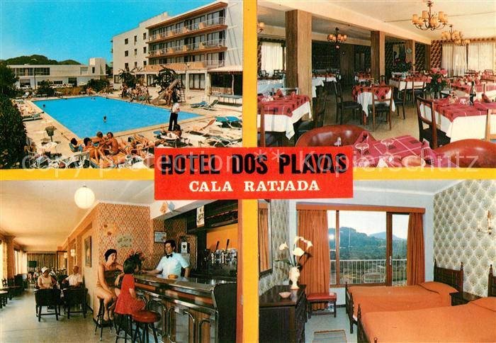 Cala Ratjada Hotel dos Playas Gastraum Bar Pool Zimmer