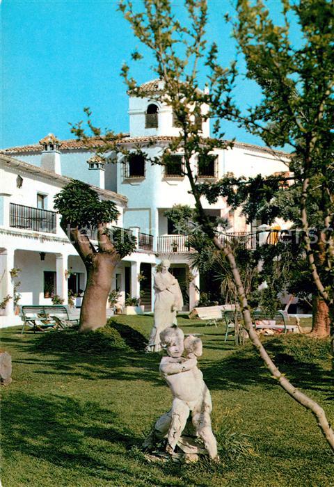 San Pedro de Alcantara Hotel Cortijo Blanco Jardin y Fachada interior