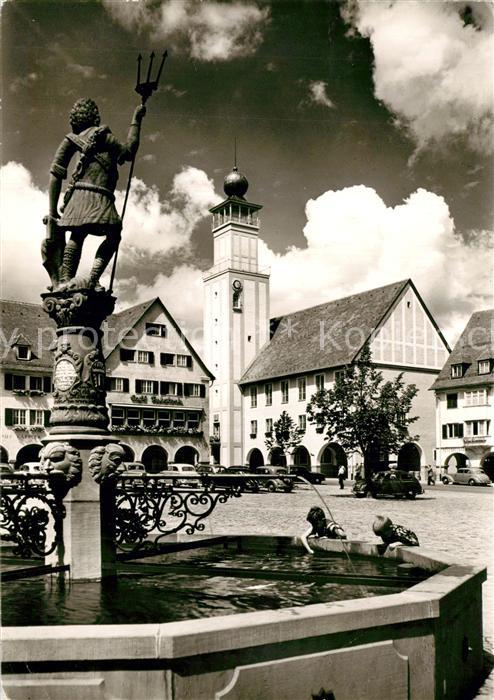 Freudenstadt Marktplatz Brunnen Rathaus