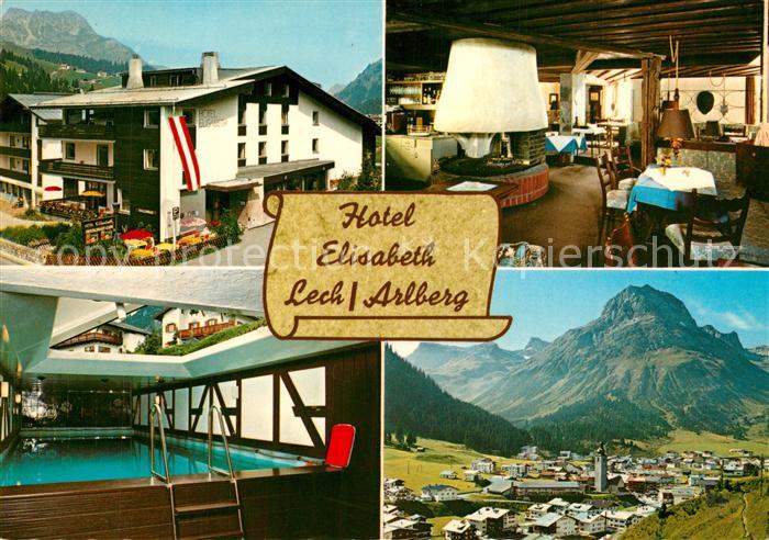 Lech Vorarlberg Hotel Elisabeth Gaststube Hallenbad Panorama