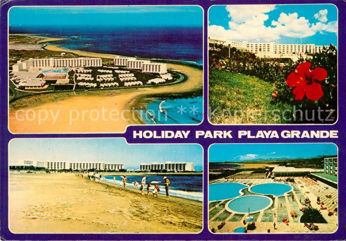 Lanzarote Kanarische Inseln Fliegeraufnahme Holiday Park Playa Grande
