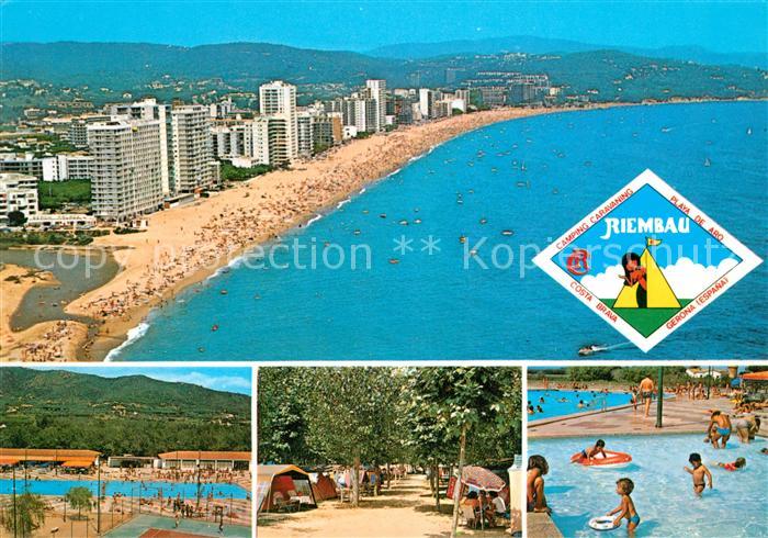 Playa de Aro Cataluna Fliegeraufnahme Camping Caravaning Riembau