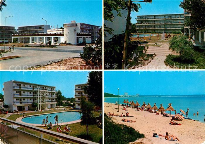 Puerto Alcudia Mallorca Hotel Apartamentos Las Gaviotas Strand Pool