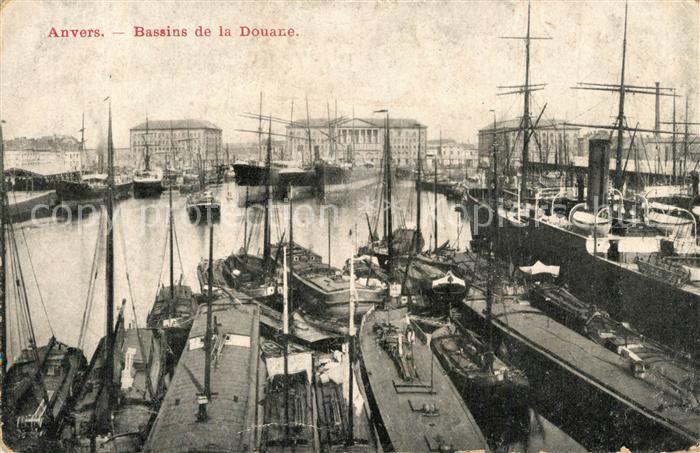 Anvers Antwerpen Bassins de la Douane