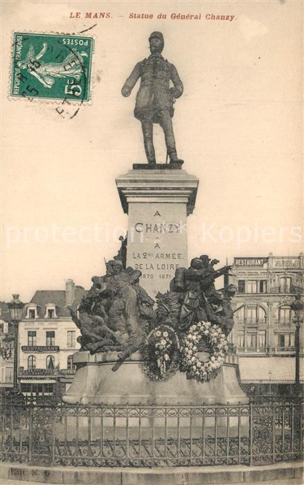 Le Mans Sarthe Statue du General Chanzy
