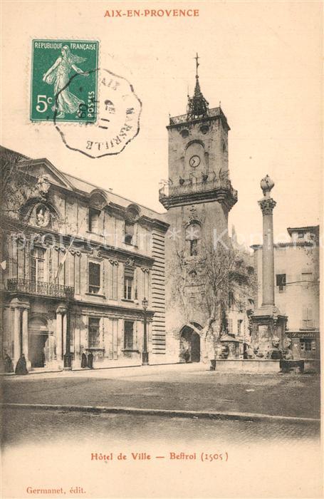 Aix-en-Provence Hotel de Ville Beffroi