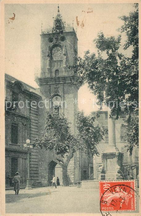 Aix-en-Provence Place de l’Hotel de Ville et Tour de l Horloge