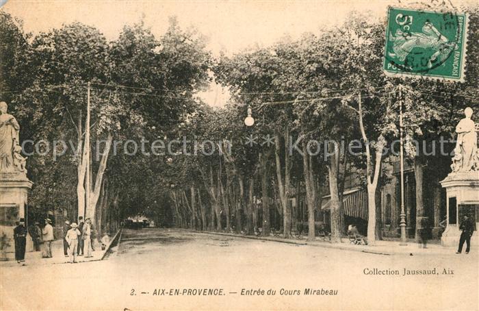 Aix-en-Provence Entree du Cours Mirabeau