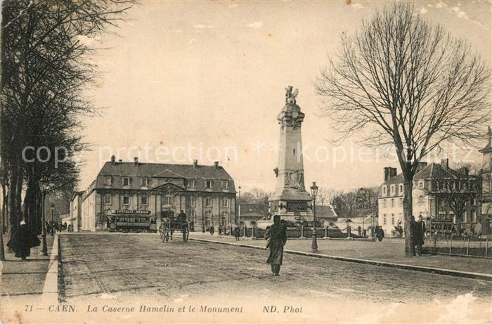 Caen La Caserne Hamelin et le Monument