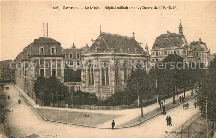 Rennes Ille-et-Vilaine Le Lycee Hopital militaire