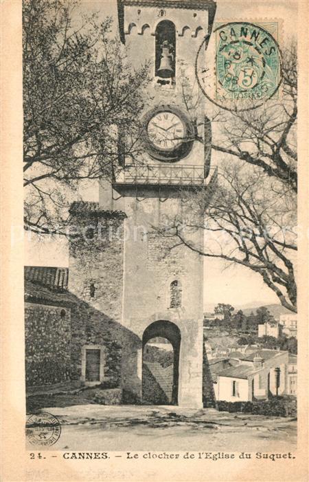 Cannes Alpes-Maritimes Le clocher de l’Eglise du Suquet