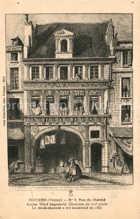 Poitiers 86 Rue du Marche Ancien Hotel Seigneurial Chambon