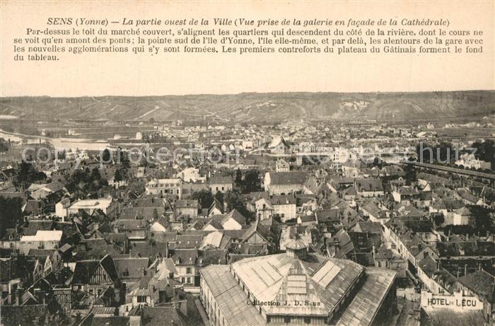 Sens 89 La partie ouest de la Ville La Cathedrale