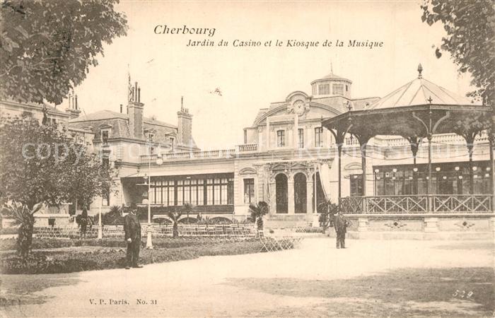 Cherbourg Jardin du Casino et le Kiosque de la Musique